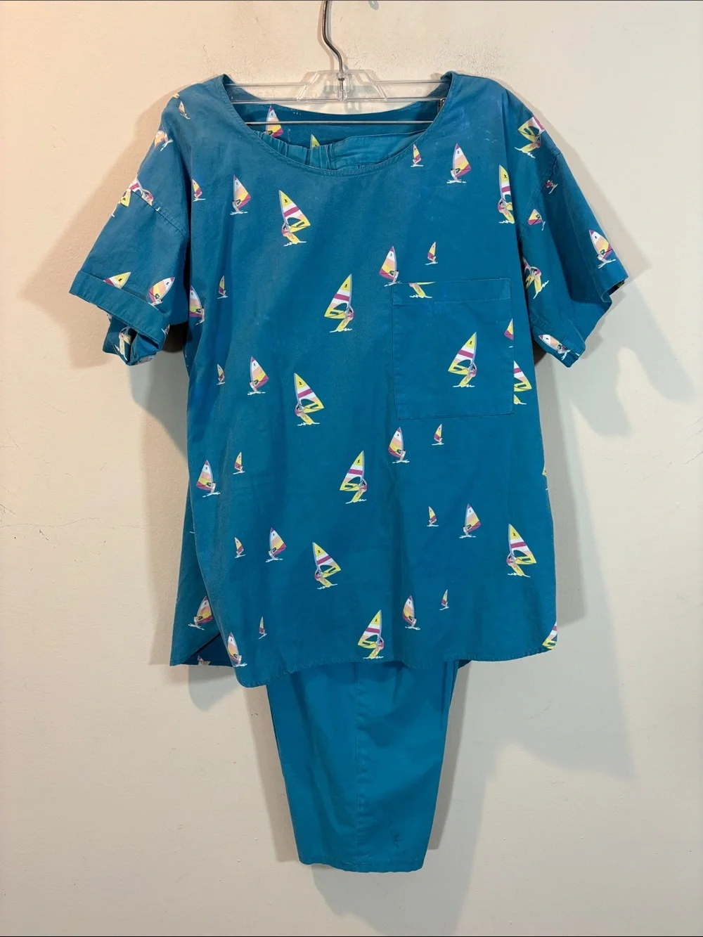 Vintage Cerulean Merona Matching Set with Pants and Shirt